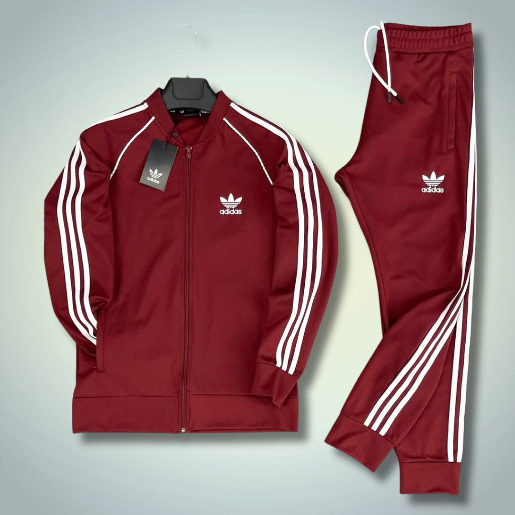Adidas Classics Adicolor pánska tepláková súprava, bordová. Vynikajúca kvalita