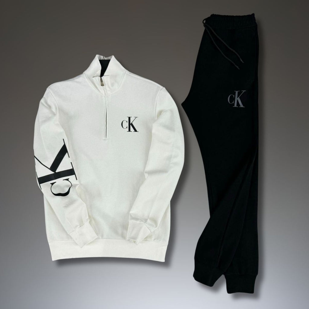 Calvin Klein pánska tepláková súprava, biela - čierna. Vynikajúca kvalita