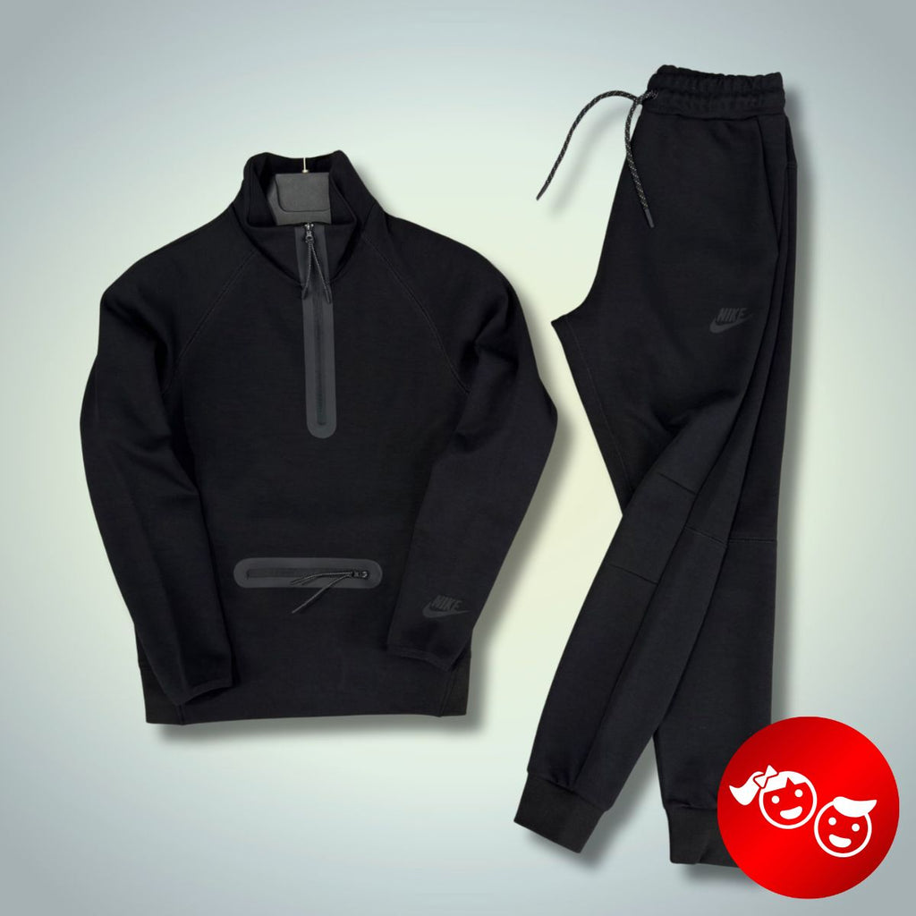 Nike Tech Fleece detská tepláková súprava, čierna. Model 2024. Vynikajúca kvalita