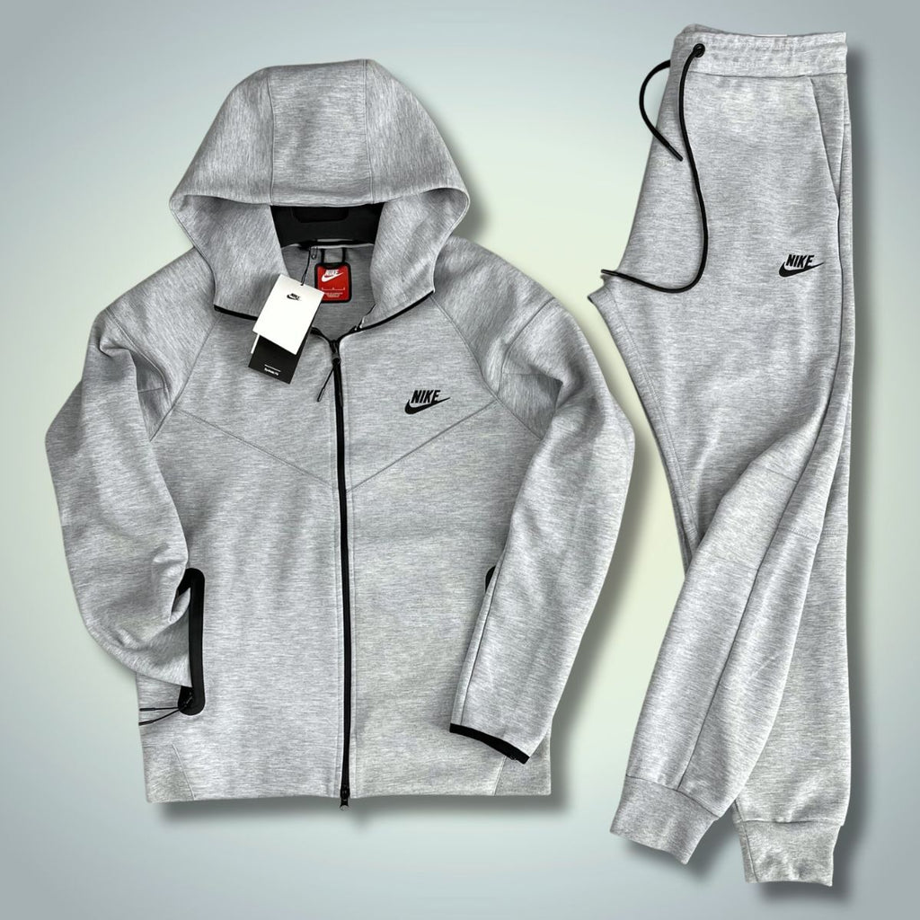 Nike Tech Fleece pánska tepláková súprava, klasická sivá. Model 2023. Vynikajúca kvalita