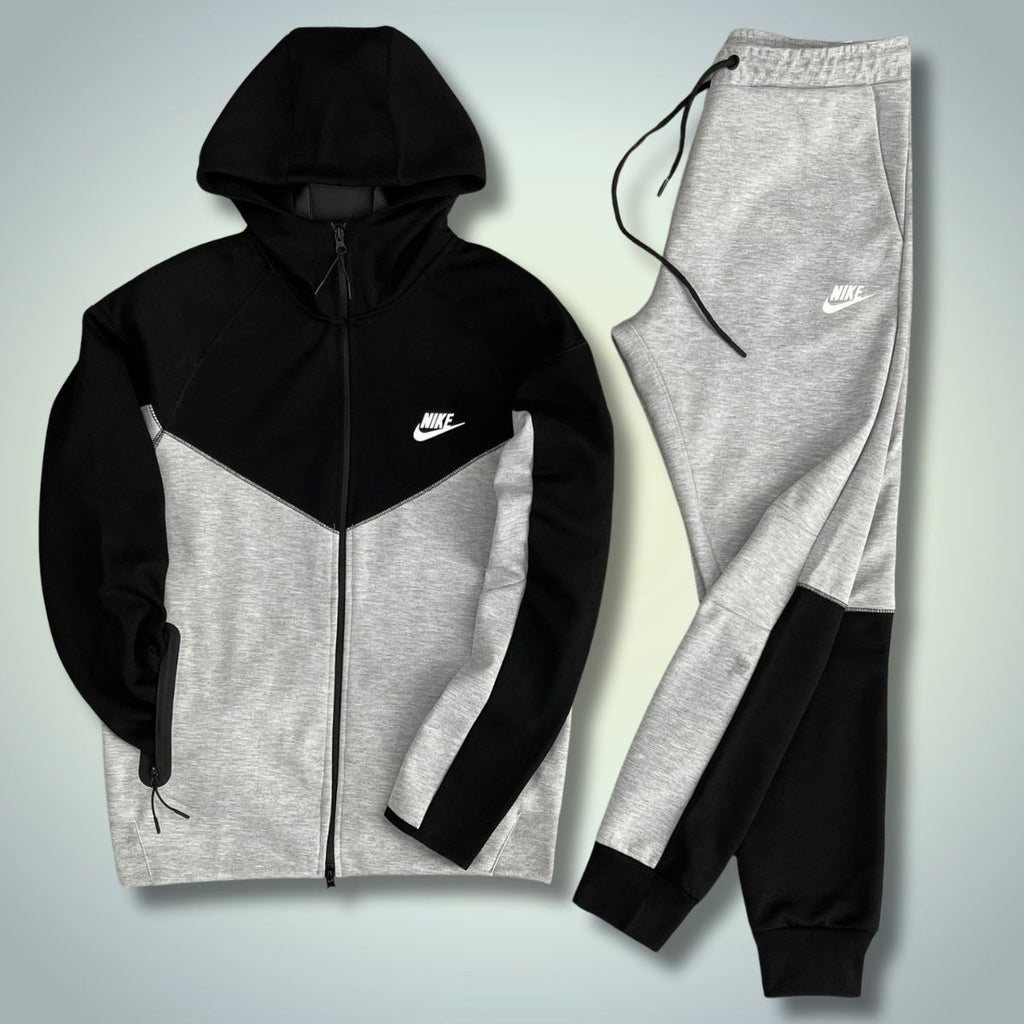 Nike Tech Fleece pánska tepláková súprava, čierna a sivá. Model 2023. Vynikajúca kvalita