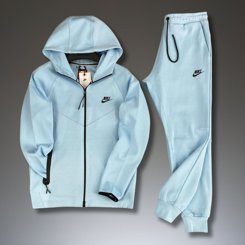 Nike Tech Fleece pánska tepláková súprava, svetlomodrá. Model 2023. Vynikajúca kvalita
