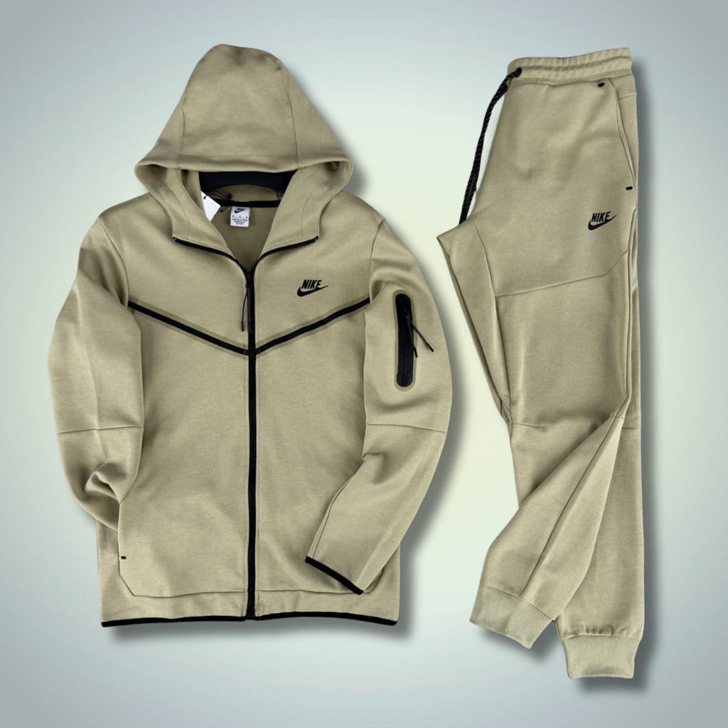 Nike Tech Fleece pánska tepláková súprava, olivovo zelená. Vynikajúca kvalita