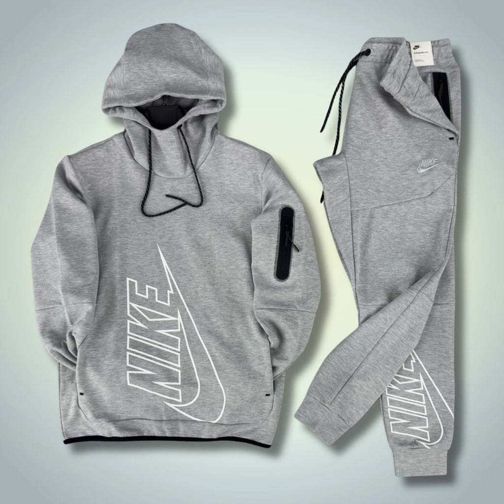Nike Tech Fleece pánska tepláková súprava, bez zipsu, sivá. Vynikajúca kvalita