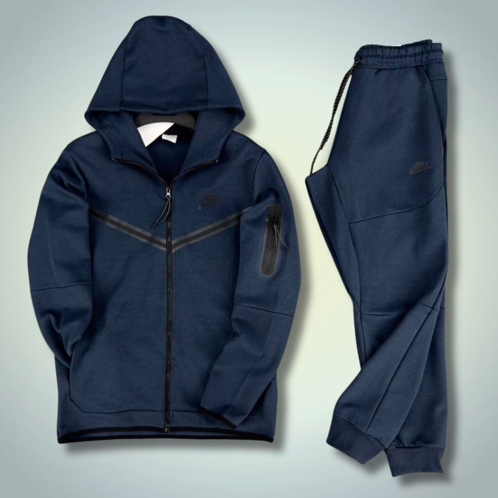 Nike Tech Fleece pánska tepláková súprava, tmavomodrá. Vynikajúca kvalita