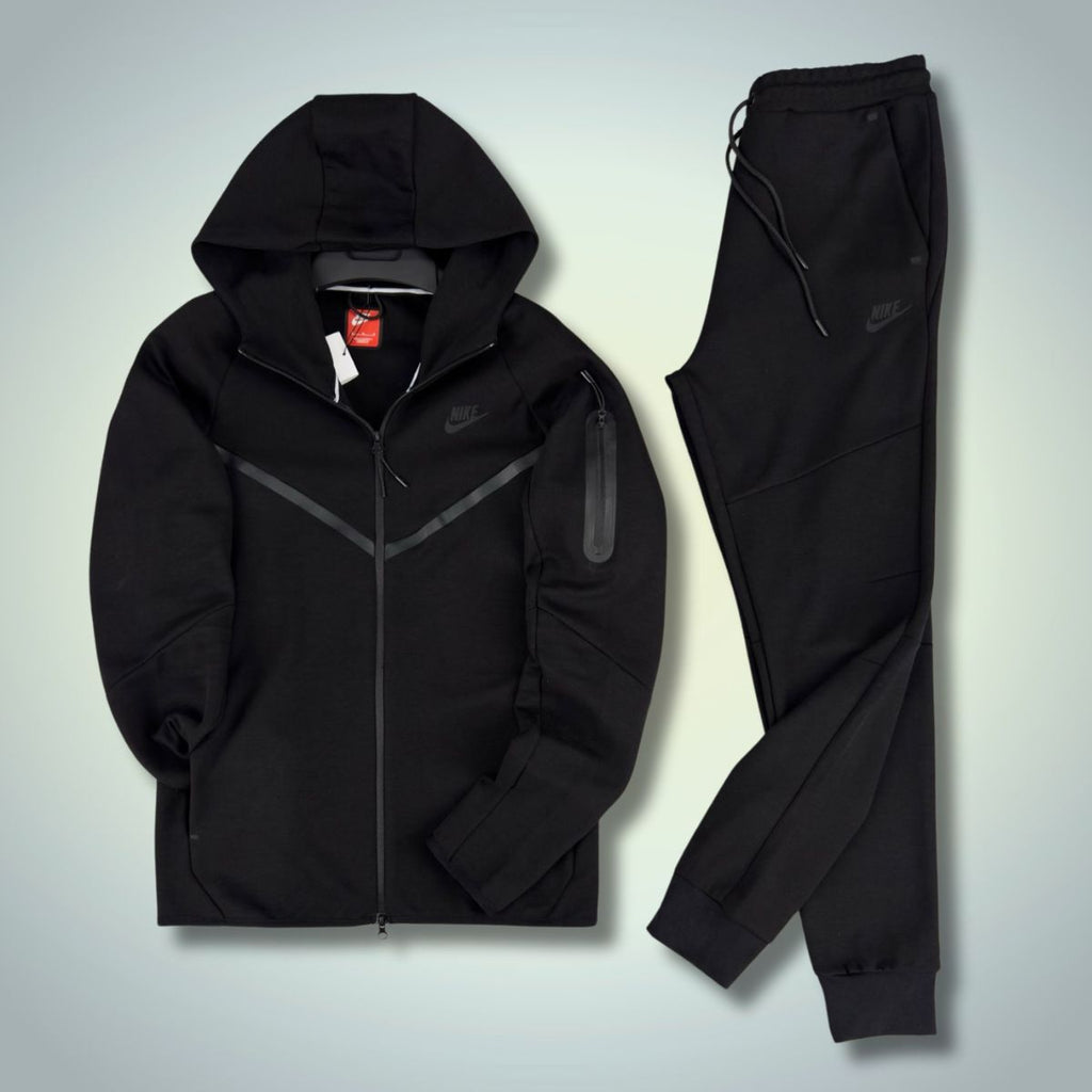 Nike Tech Fleece pánska tepláková súprava, čierna. Model 2024. Vynikajúca kvalita