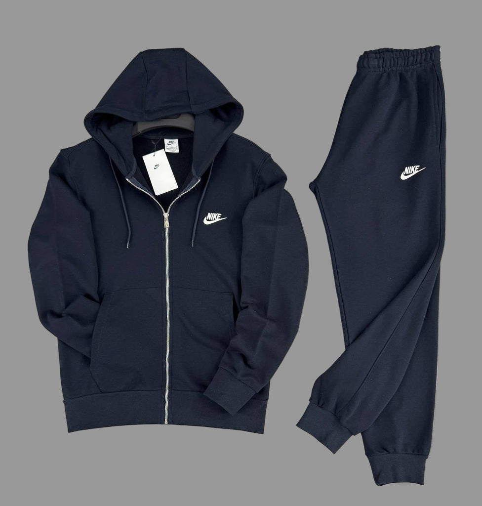 pánska tepláková súprava Nike, tmavomodrá, s bielym logom