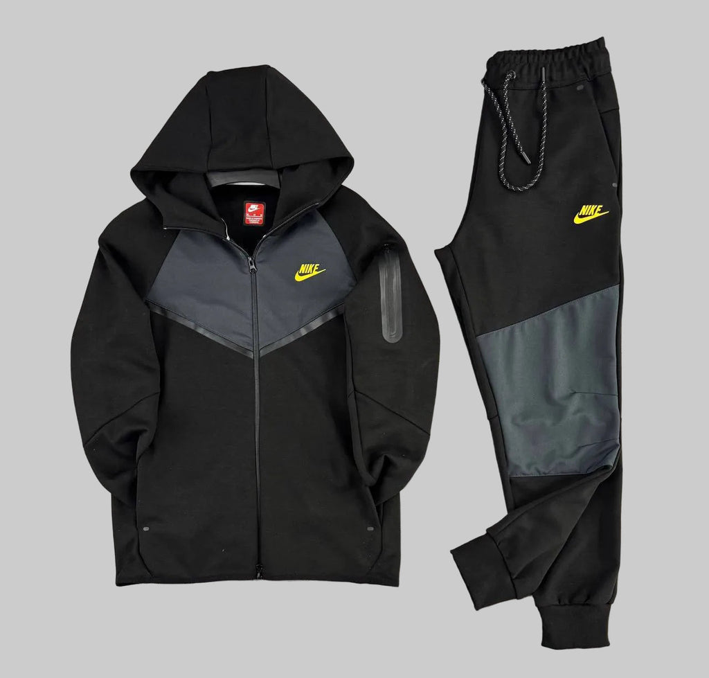 pánska tepláková súprava Nike Tech Fleece, čierna a modré-sivá