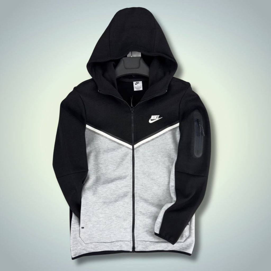 Nike Tech Fleece pánska mikina, čierna - sivá. Vynikajúca kvalita