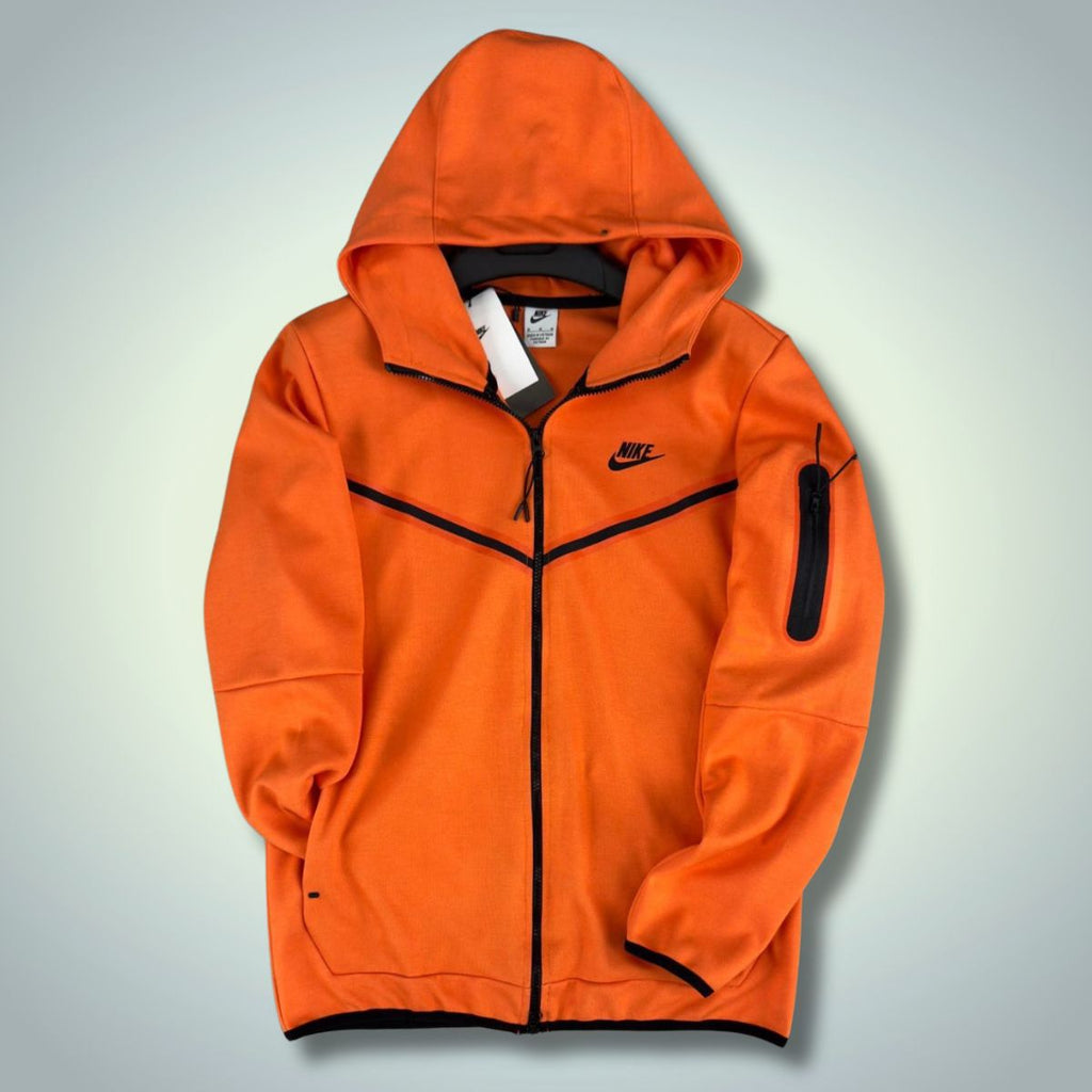 Nike Tech Fleece pánska mikina, oranžová. Vynikajúca kvalita