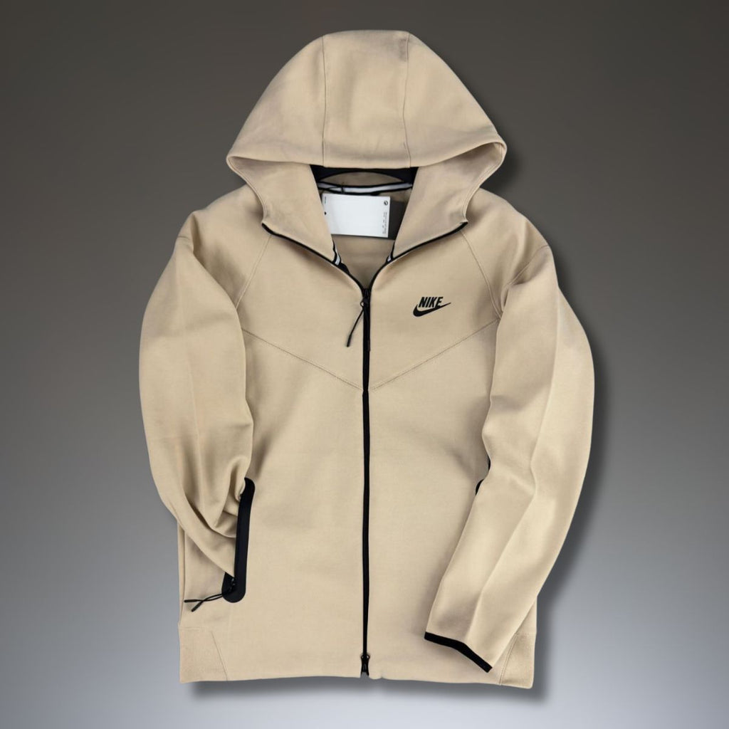 Nike Tech Fleece pánska mikina, béžová. Model 2023. Vynikajúca kvalita