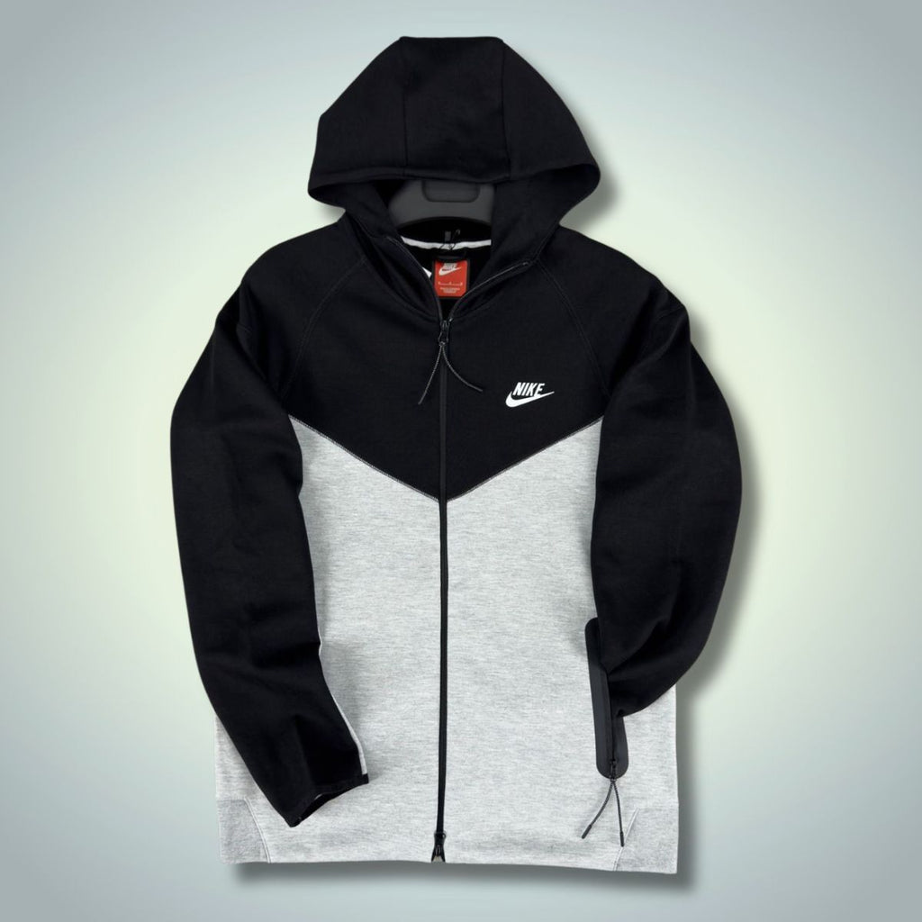 Nike Tech Fleece pánska mikina, čierna - sivá. Model 2023. Vynikajúca kvalita