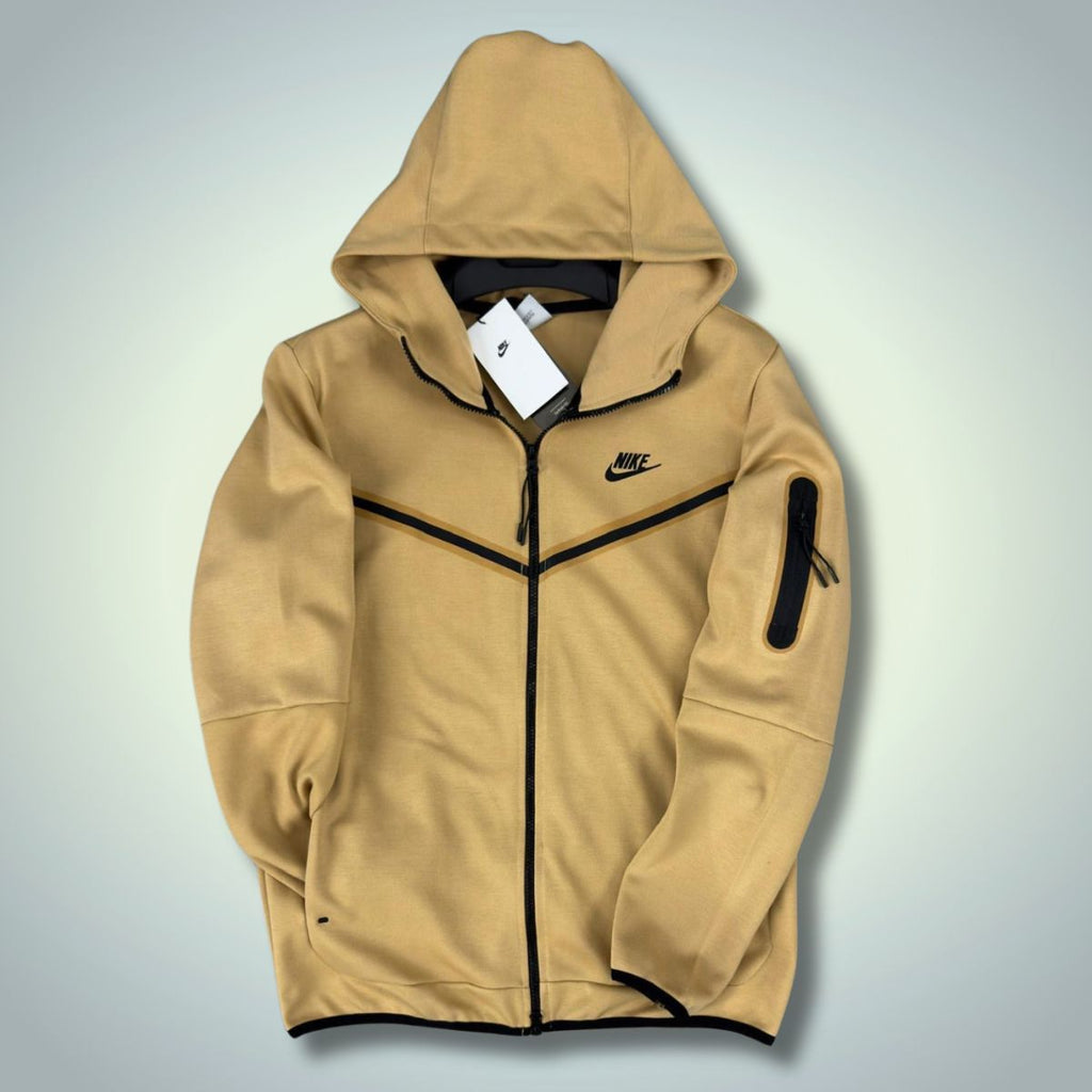 Nike Tech Fleece pánska mikina, kamelja farba. Vynikajúca kvalita