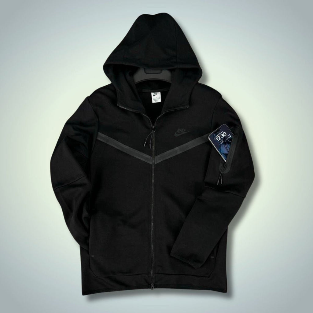 Nike Tech Fleece pánska mikina, čierna. Vynikajúca kvalita