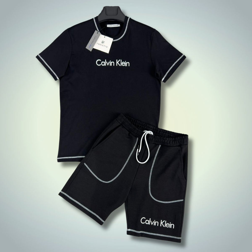 Calvin Klein pánska súprava s krátkymi nohavicami, čierne. Vynikajúca kvalita