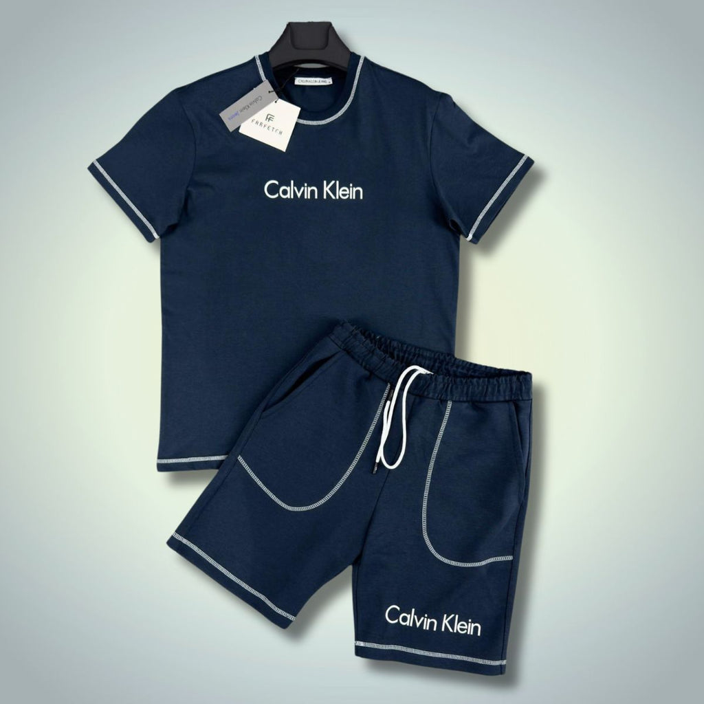 Calvin Klein pánska súprava s krátkymi nohavicami, tmavomodré. Vynikajúca kvalita