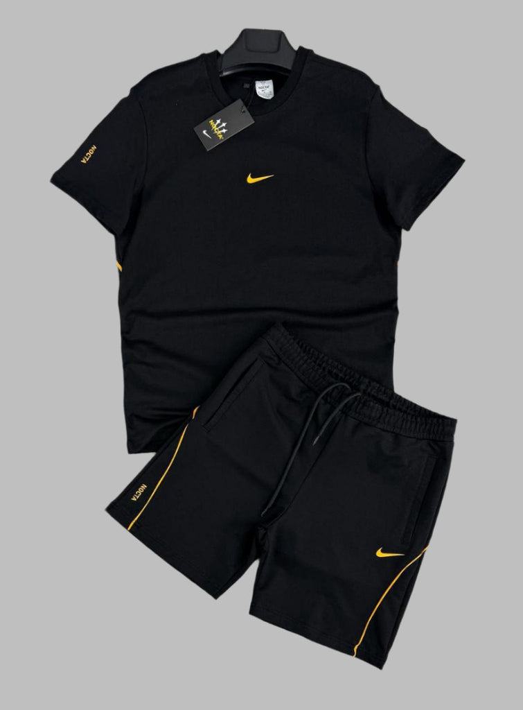 Pánska súprava Nike "NOCTA" - tričko a krátke nohavice, čierne farby