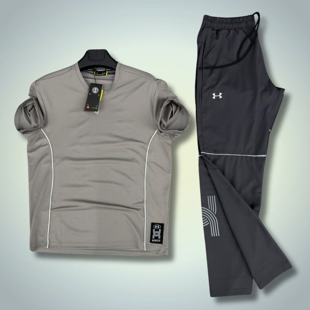Under Armour muži letný súprava, sivá - čierna. Vynikajúca kvalita