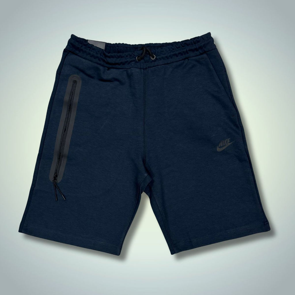 Nike Tech Fleece pánske krátke nohavice, tmavomodré. Model 2024. Vynikajúca kvalita