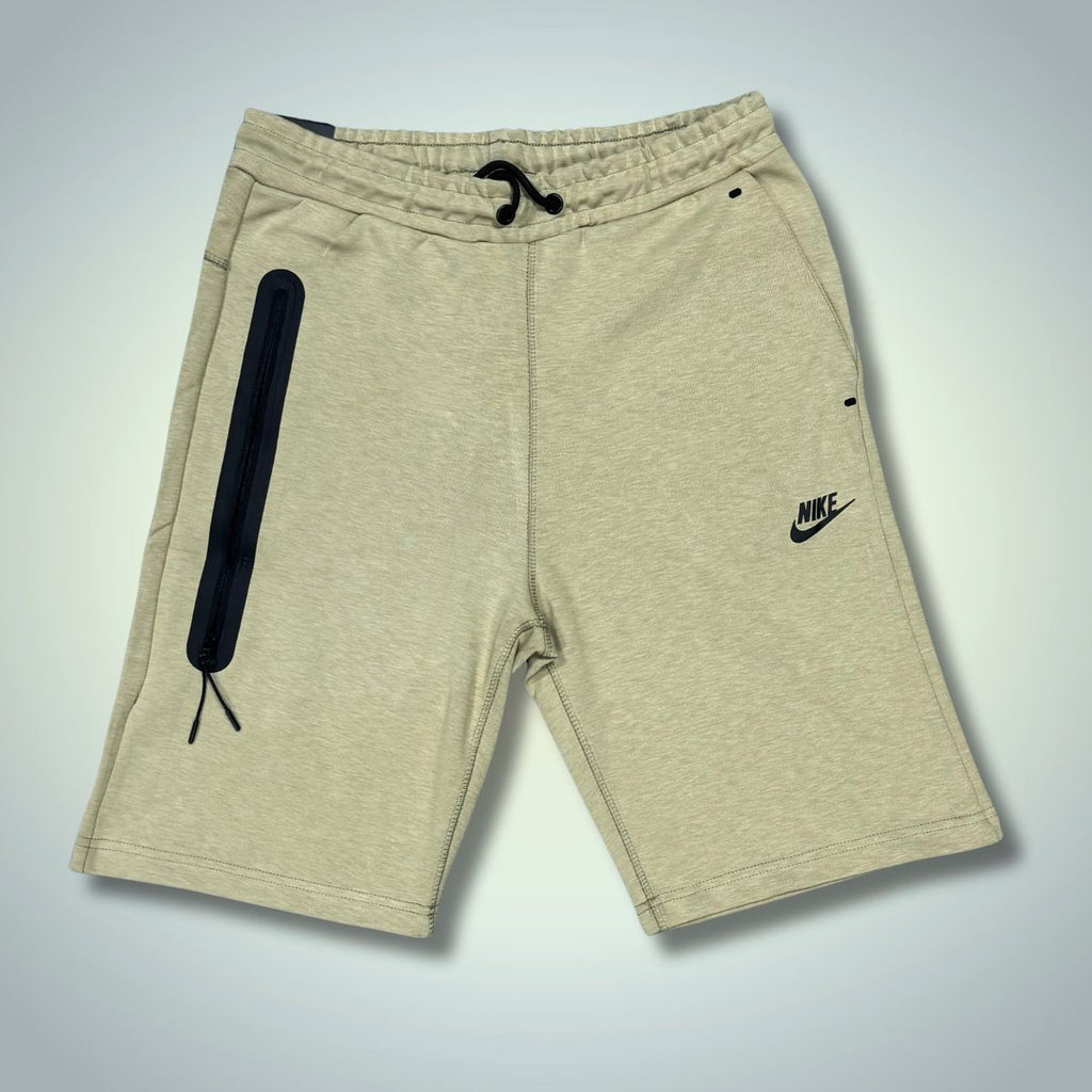 Nike Tech Fleece pánske krátke nohavice, olivno zelené. Model 2024. Vynikajúca kvalita