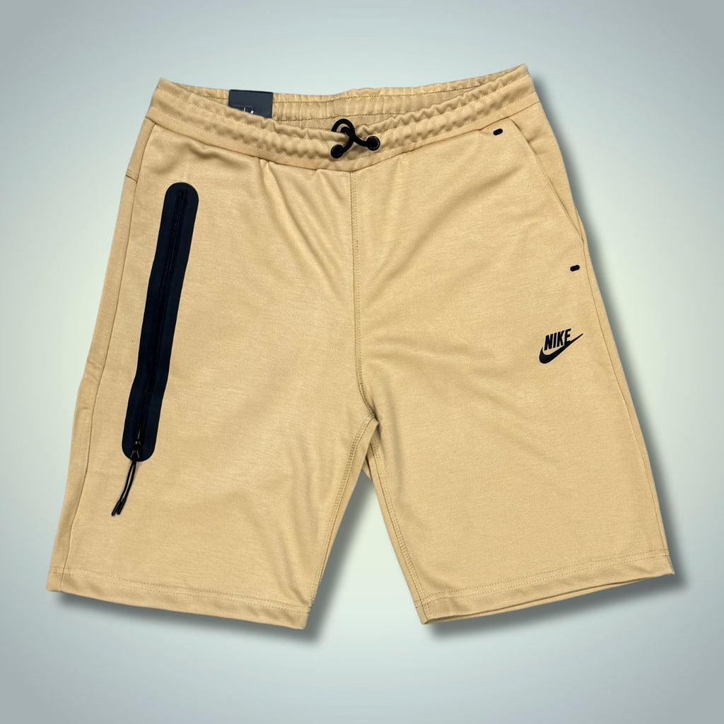 Nike Tech Fleece pánske krátke nohavice, béžová. Model 2024. Vynikajúca kvalita
