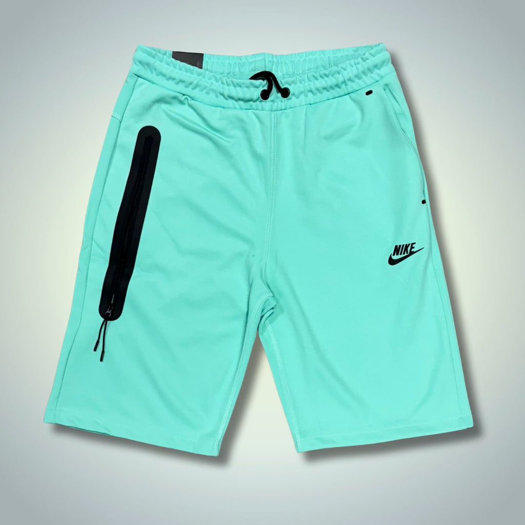Nike Tech Fleece pánske krátke nohavice, tyrkysové. Model 2024. Vynikajúca kvalita