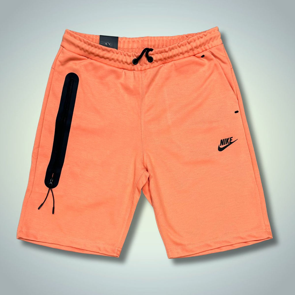 Nike Tech Fleece pánske krátke nohavice, oranžové. Model 2024. Vynikajúca kvalita