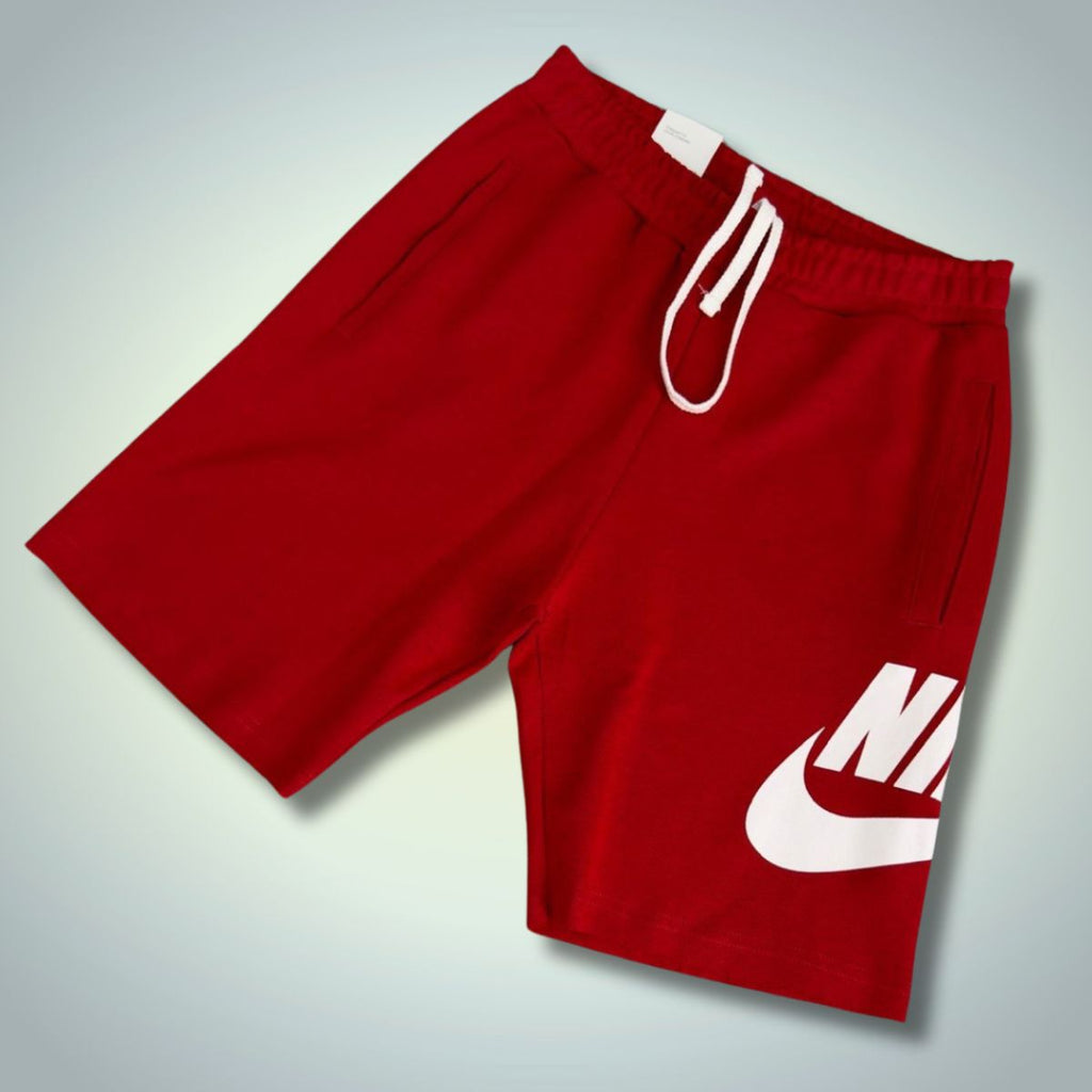 Nike pánske krátke nohavice, červené, veľký logo. Factory outlet