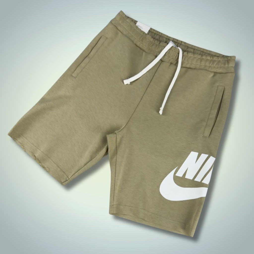 Nike pánske krátke nohavice, olivovo zelená, veľký logo. Factory outlet