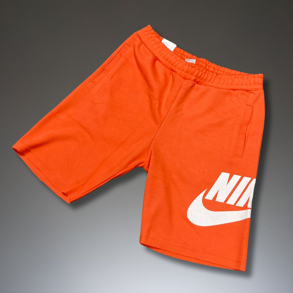 Nike pánske krátke nohavice, oranžové, veľký logo. Factory outlet