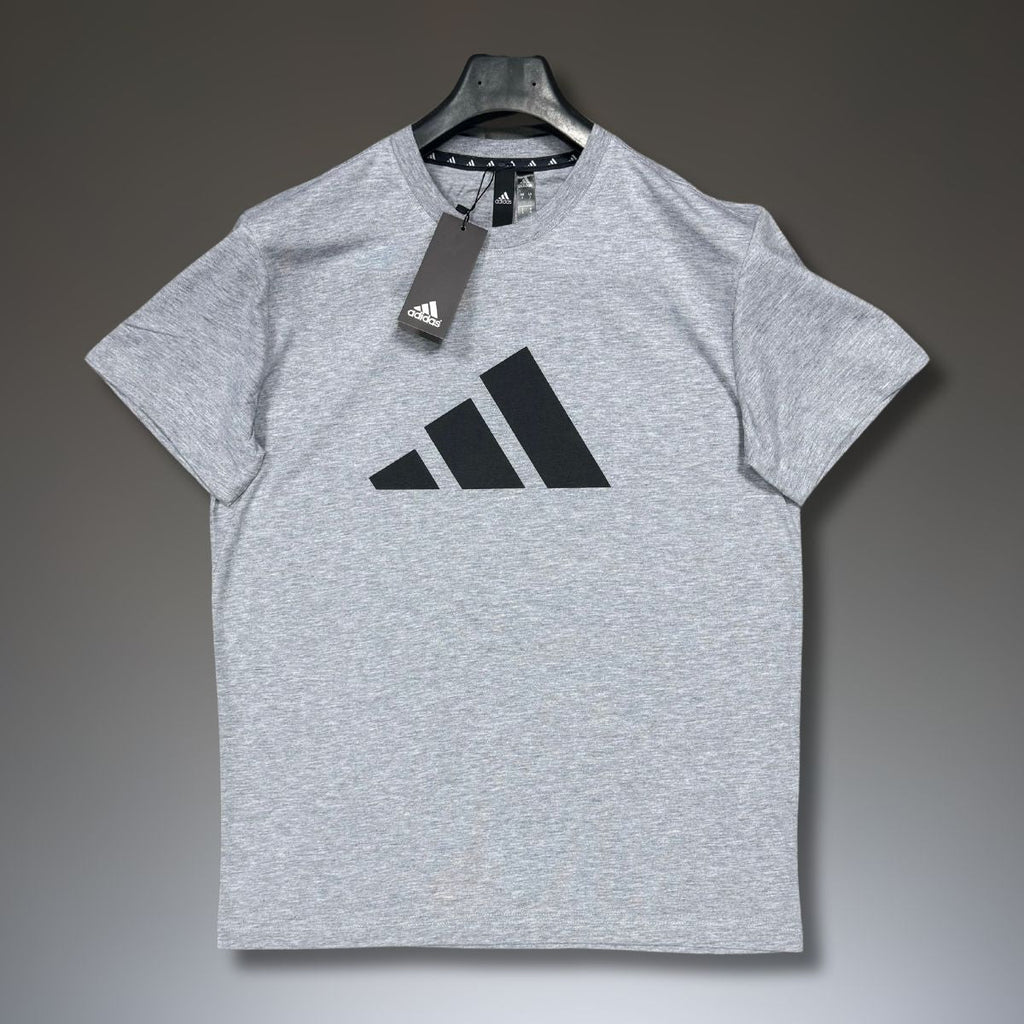 Adidas pánske tričko, klasická sivá, čierne logo. Vynikajúca kvalita