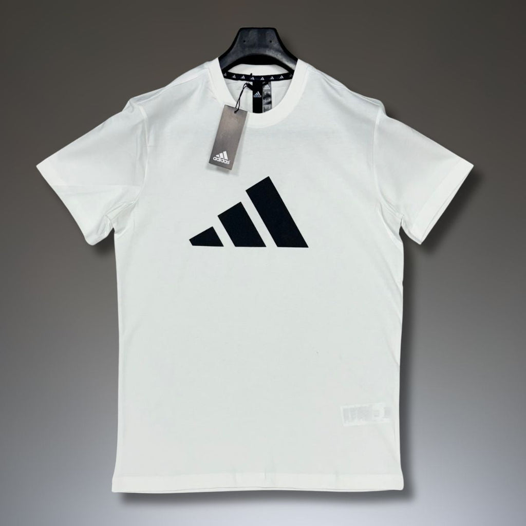 Adidas pánske tričko, biela, čierne logo. Vynikajúca kvalita
