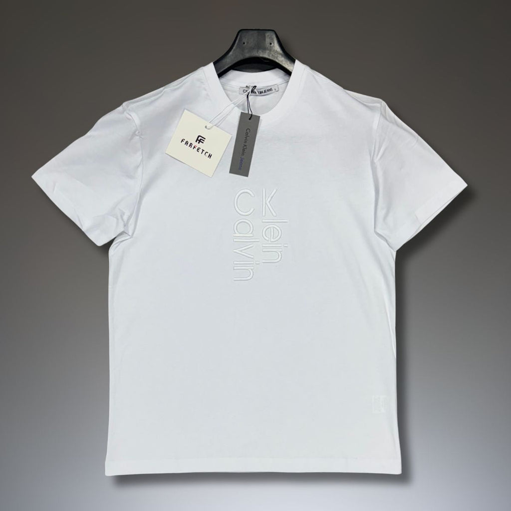 Calvin Klein pánske tričko, biela, vyšívané logo. Vynikajúca kvalita