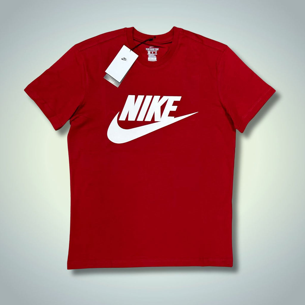 Nike pánske tričko, červená, biely logo. Vynikajúca kvalita
