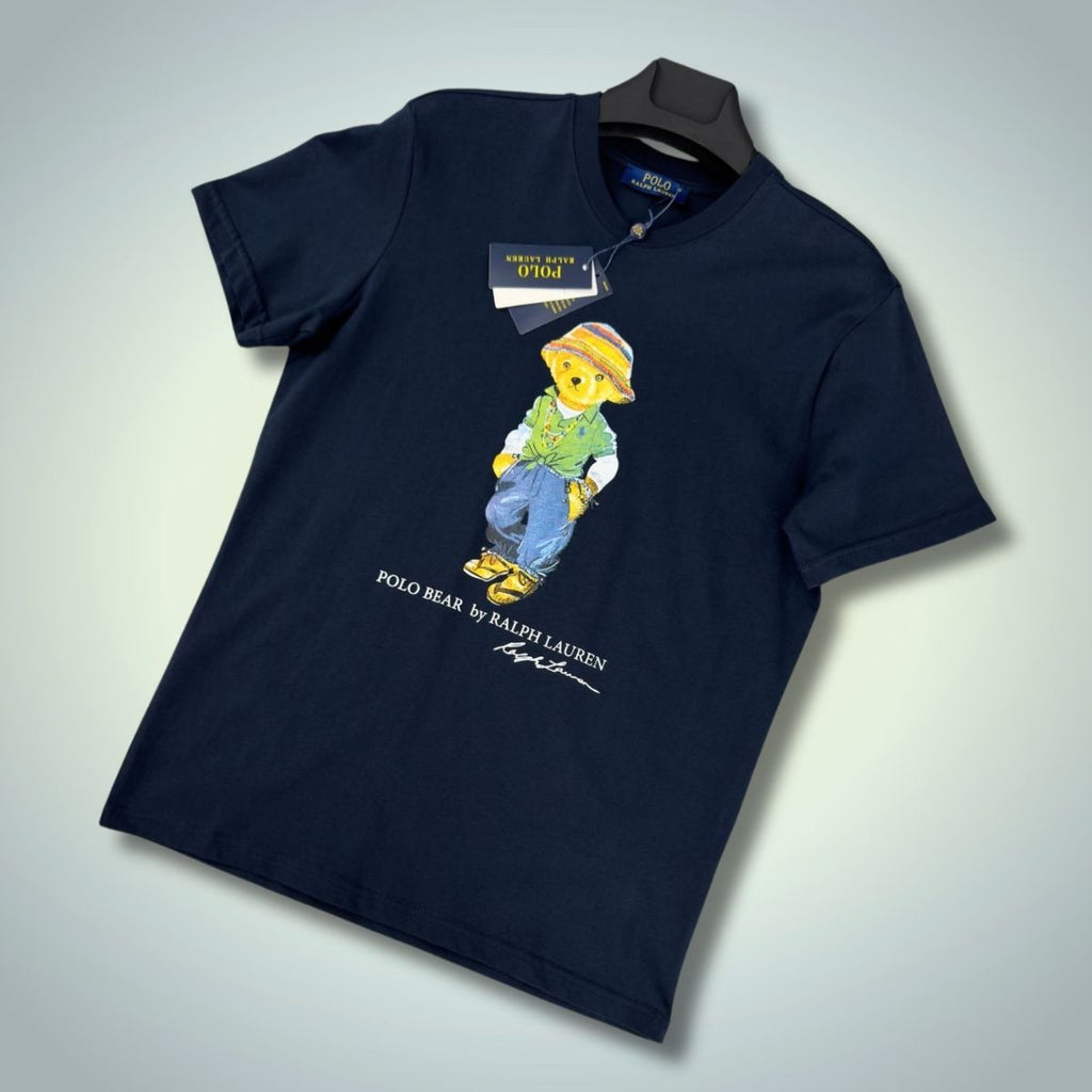 pánske tričko Ralph Lauren, tmavomodrá, veľký potisk. Prémiová kvalita