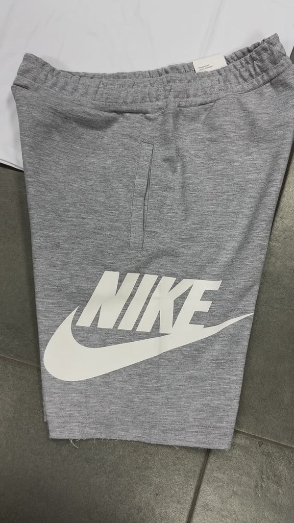 Nike pánske krátke nohavice, Klaična sivá, veľký logo. Factory outlet