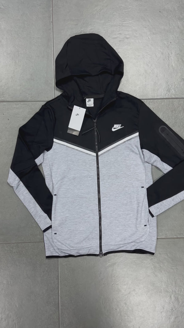 Nike Tech Fleece pánska mikina, čierna - sivá. Vynikajúca kvalita