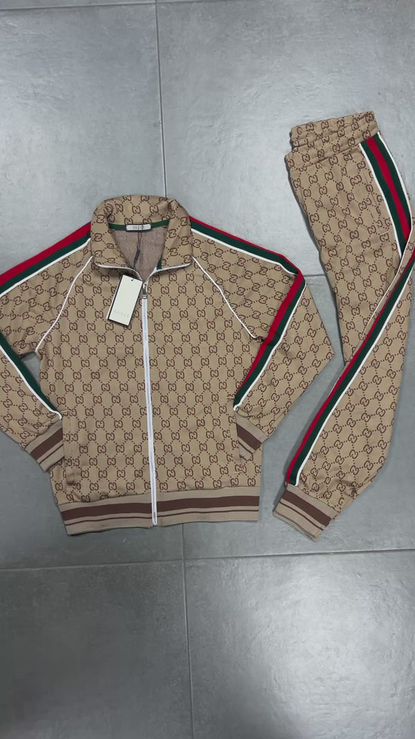 Gucci pánska tepláková súprava, béžová. Vynikajúca kvalita
