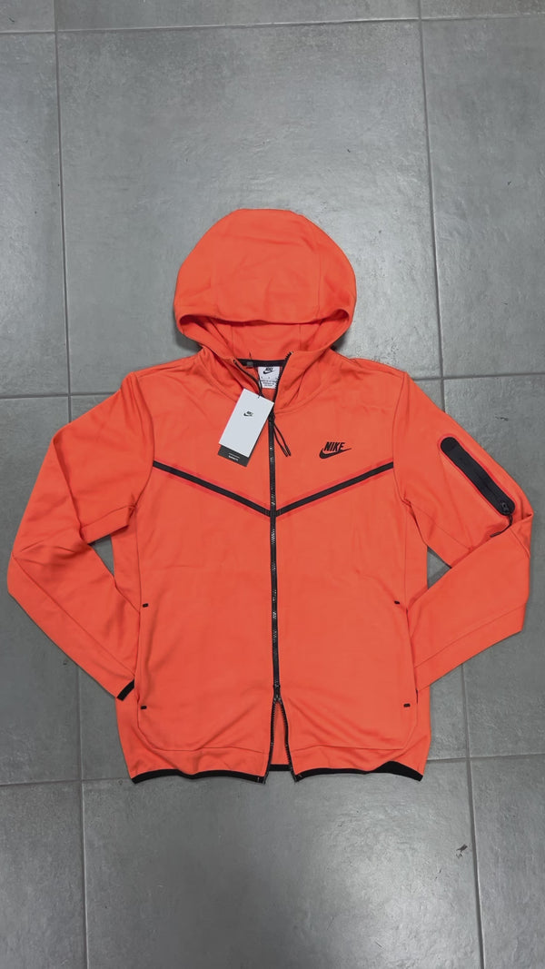 Nike Tech Fleece pánska mikina, oranžová. Vynikajúca kvalita