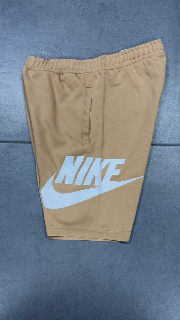 Nike pánske krátke nohavice, Béžová, veľký logo. Factory outlet