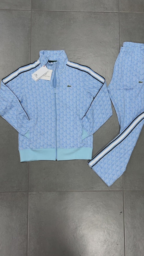 Lacoste pánska tepláková súprava, Jacquard Monogram, svetlomodrá. Vynikajúca kvalita