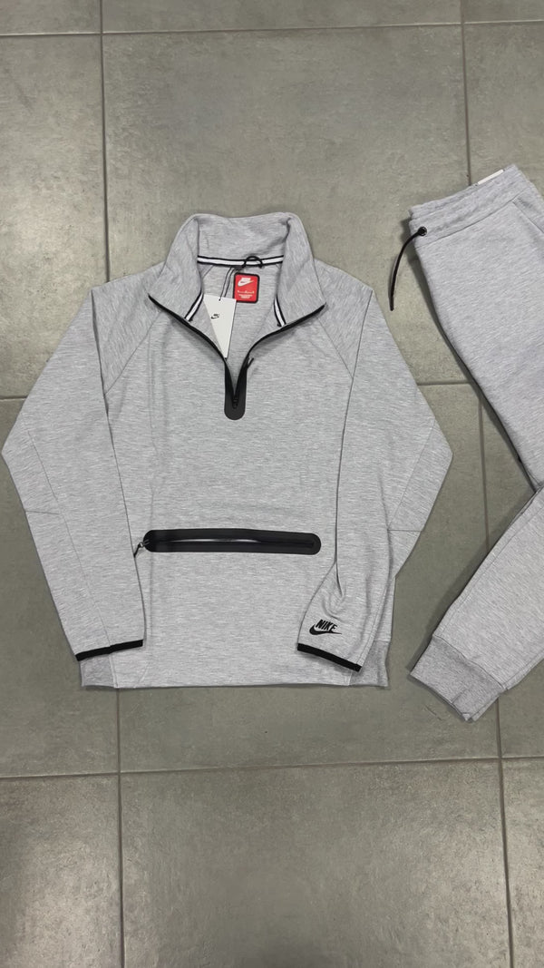 Nike Tech Fleece pánska tepláková súprava, predné vrecko, klasická sivá. Model 2024. Vynikajúca kvalita