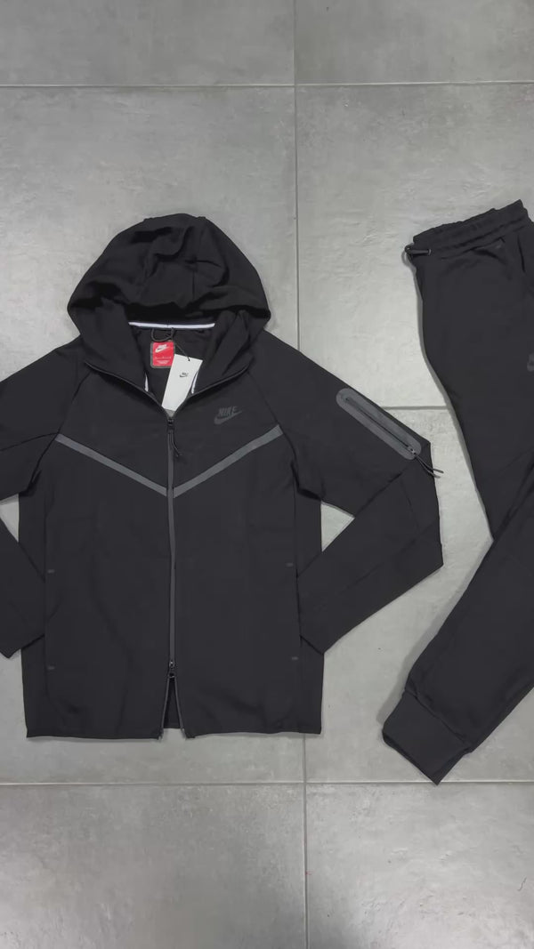 Nike Tech Fleece pánska tepláková súprava, čierna. Model 2024. Vynikajúca kvalita