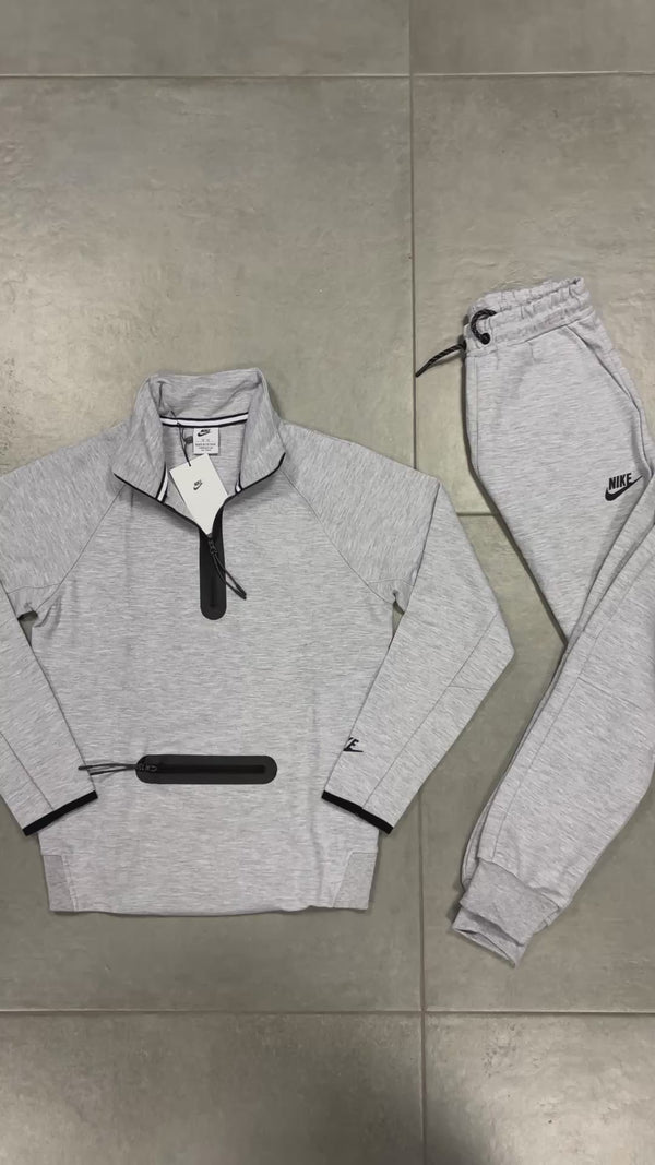 Nike Tech Fleece detská tepláková súprava, klasická sivá. Model 2024. Vynikajúca kvalita