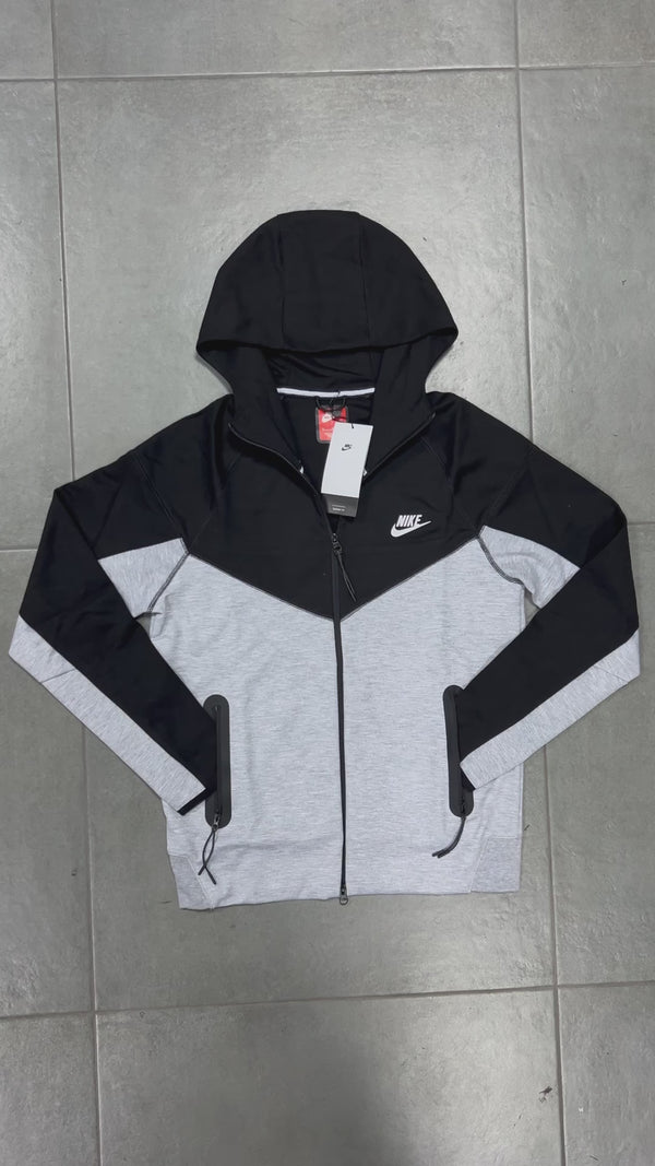 Nike Tech Fleece pánska mikina, čierna - sivá. Model 2023. Vynikajúca kvalita