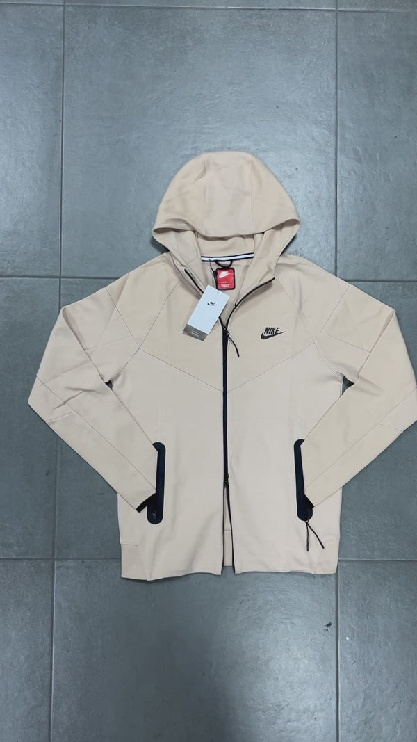 Nike Tech Fleece pánska mikina, béžová. Model 2023. Vynikajúca kvalita